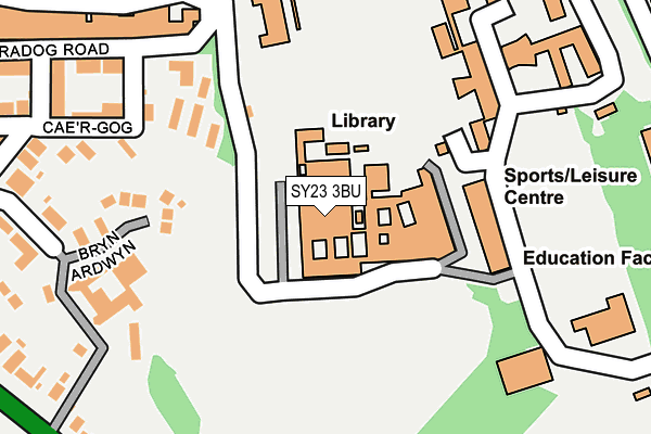 SY23 3BU map - OS OpenMap – Local (Ordnance Survey)