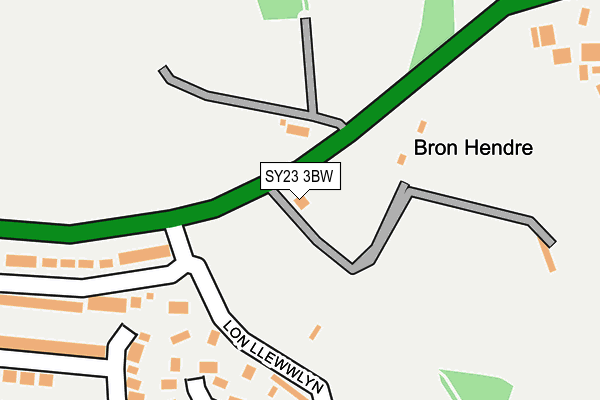 SY23 3BW map - OS OpenMap – Local (Ordnance Survey)