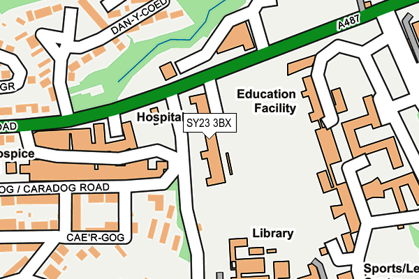 SY23 3BX map - OS OpenMap – Local (Ordnance Survey)