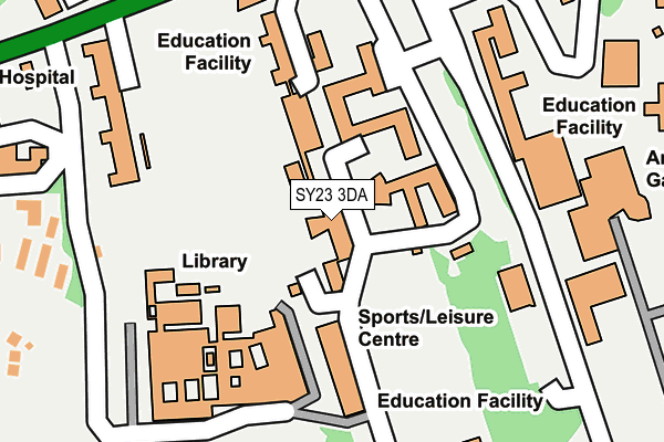 SY23 3DA map - OS OpenMap – Local (Ordnance Survey)