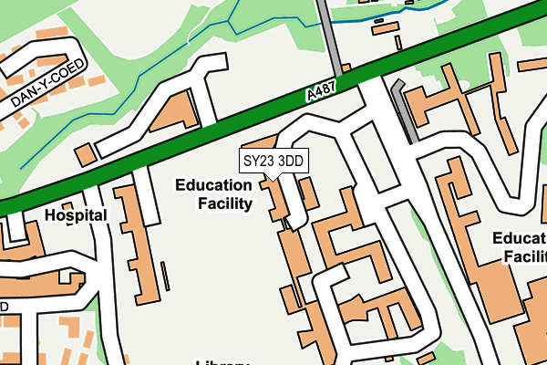 SY23 3DD map - OS OpenMap – Local (Ordnance Survey)