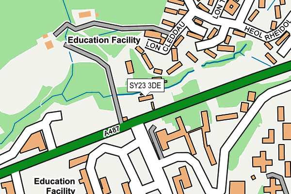 SY23 3DE map - OS OpenMap – Local (Ordnance Survey)