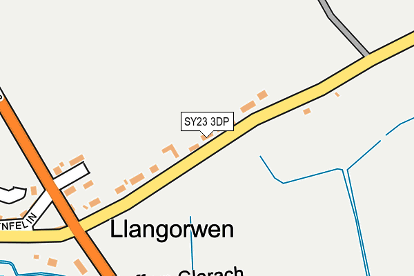 SY23 3DP map - OS OpenMap – Local (Ordnance Survey)