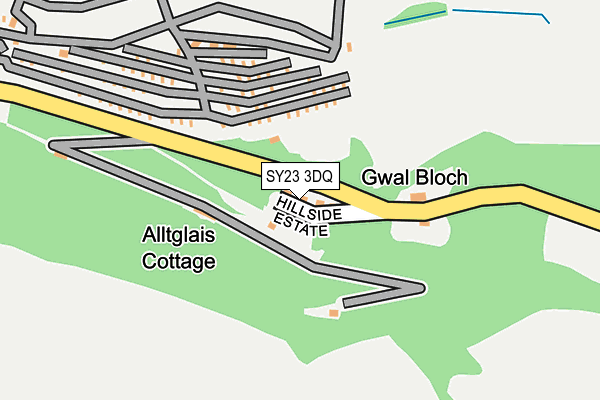 SY23 3DQ map - OS OpenMap – Local (Ordnance Survey)