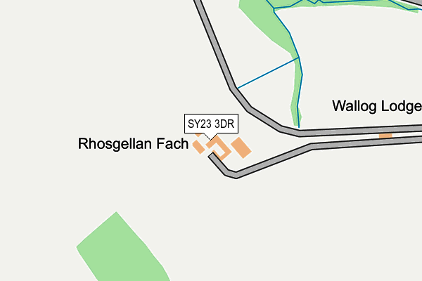 SY23 3DR map - OS OpenMap – Local (Ordnance Survey)