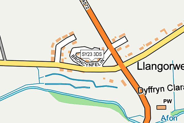 SY23 3DS map - OS OpenMap – Local (Ordnance Survey)