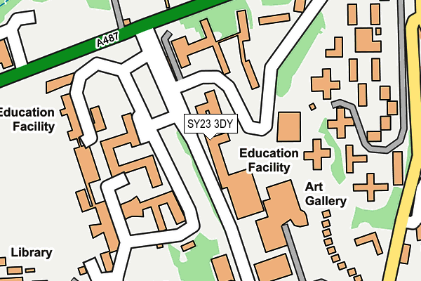 SY23 3DY map - OS OpenMap – Local (Ordnance Survey)