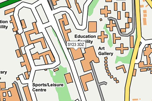 SY23 3DZ map - OS OpenMap – Local (Ordnance Survey)