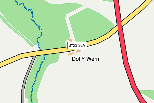 SY23 3EA map - OS OpenMap – Local (Ordnance Survey)
