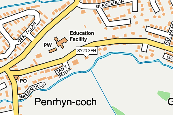 SY23 3EH map - OS OpenMap – Local (Ordnance Survey)