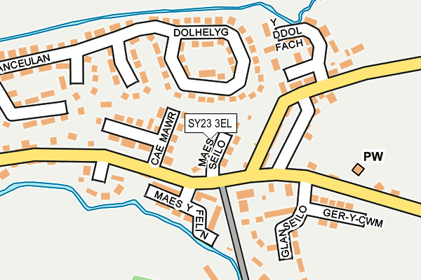 SY23 3EL map - OS OpenMap – Local (Ordnance Survey)