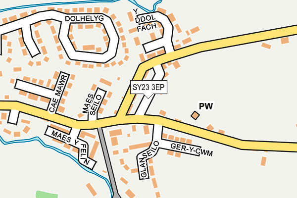 SY23 3EP map - OS OpenMap – Local (Ordnance Survey)