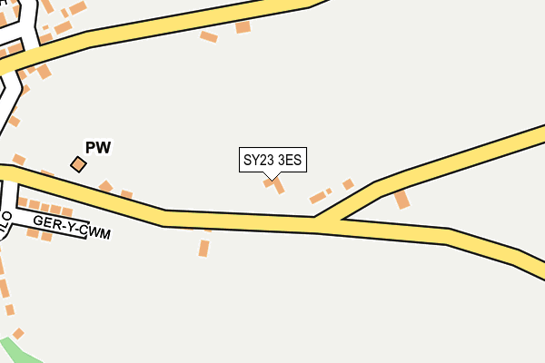 SY23 3ES map - OS OpenMap – Local (Ordnance Survey)