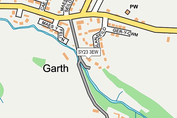 SY23 3EW map - OS OpenMap – Local (Ordnance Survey)