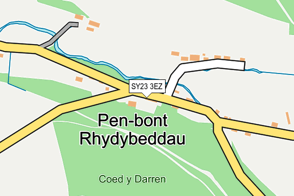 SY23 3EZ map - OS OpenMap – Local (Ordnance Survey)