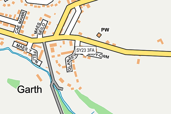 SY23 3FA map - OS OpenMap – Local (Ordnance Survey)