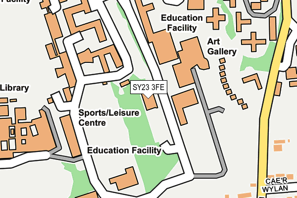 SY23 3FE map - OS OpenMap – Local (Ordnance Survey)