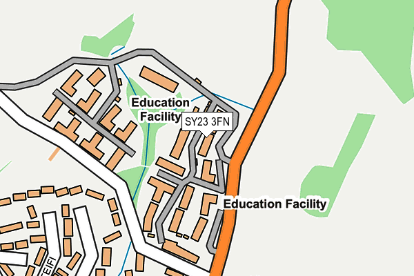 SY23 3FN map - OS OpenMap – Local (Ordnance Survey)