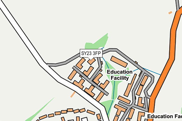 SY23 3FP map - OS OpenMap – Local (Ordnance Survey)