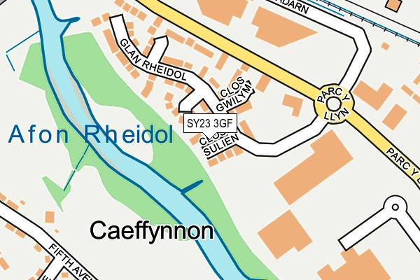 SY23 3GF map - OS OpenMap – Local (Ordnance Survey)