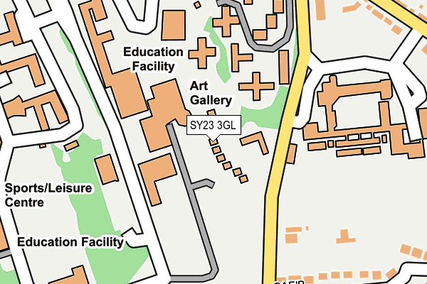 SY23 3GL map - OS OpenMap – Local (Ordnance Survey)