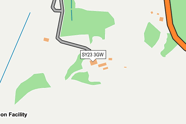 SY23 3GW map - OS OpenMap – Local (Ordnance Survey)