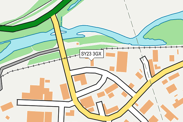 SY23 3GX map - OS OpenMap – Local (Ordnance Survey)