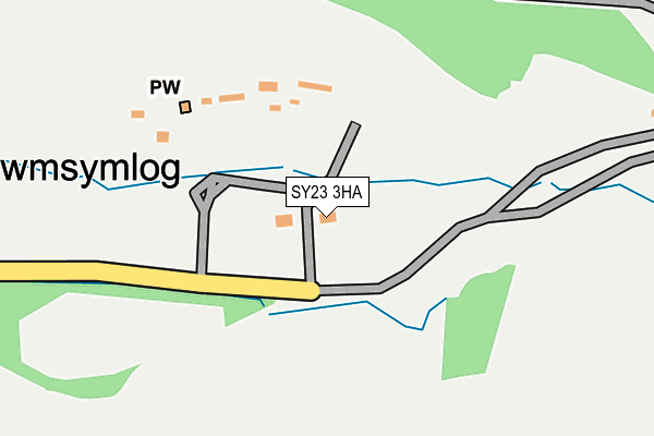 SY23 3HA map - OS OpenMap – Local (Ordnance Survey)