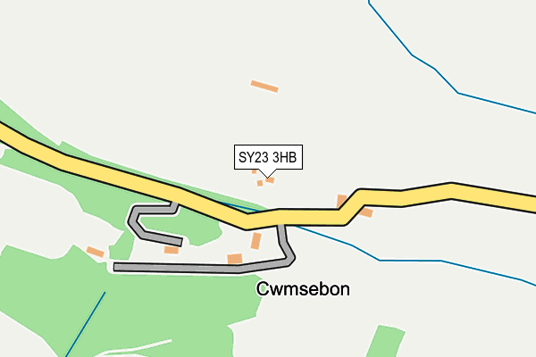 SY23 3HB map - OS OpenMap – Local (Ordnance Survey)