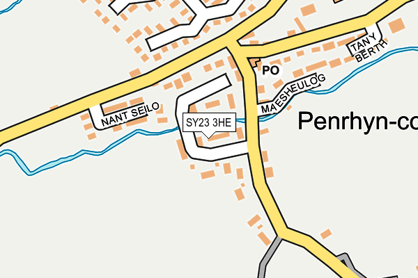 SY23 3HE map - OS OpenMap – Local (Ordnance Survey)