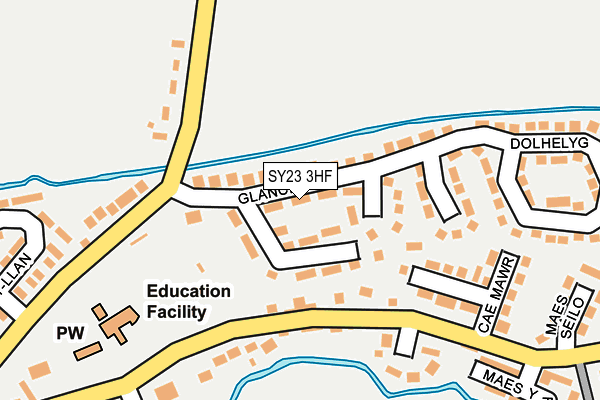 SY23 3HF map - OS OpenMap – Local (Ordnance Survey)