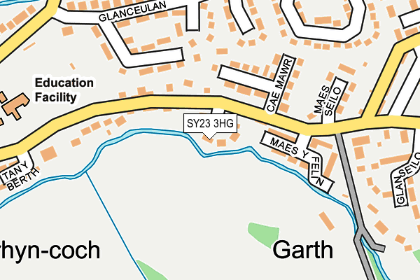 SY23 3HG map - OS OpenMap – Local (Ordnance Survey)