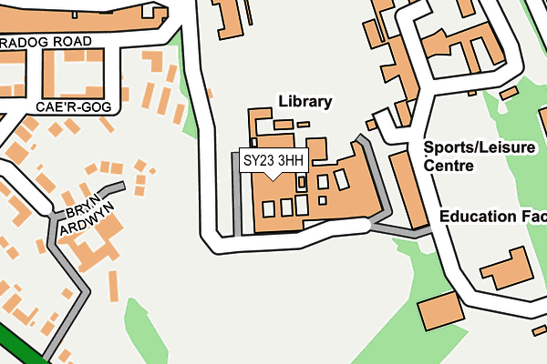 SY23 3HH map - OS OpenMap – Local (Ordnance Survey)