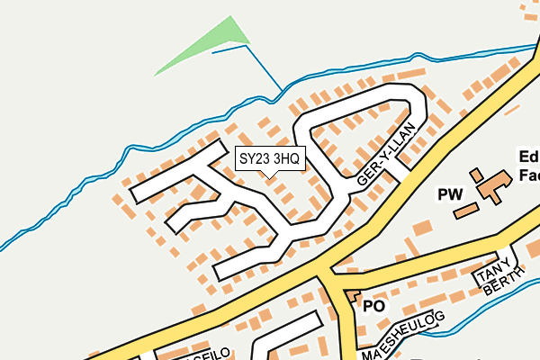 SY23 3HQ map - OS OpenMap – Local (Ordnance Survey)