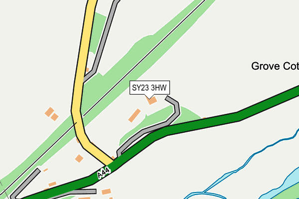 SY23 3HW map - OS OpenMap – Local (Ordnance Survey)