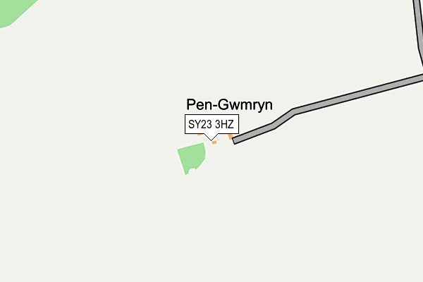 SY23 3HZ map - OS OpenMap – Local (Ordnance Survey)