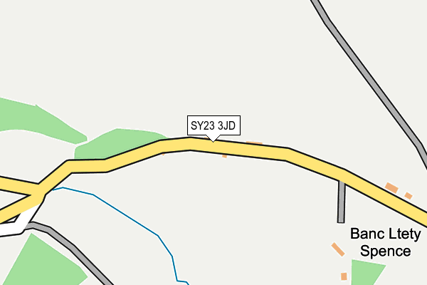 SY23 3JD map - OS OpenMap – Local (Ordnance Survey)