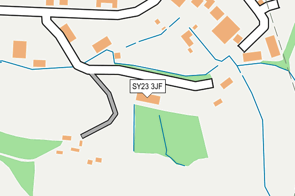 SY23 3JF map - OS OpenMap – Local (Ordnance Survey)