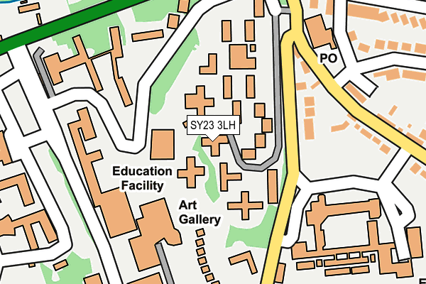 SY23 3LH map - OS OpenMap – Local (Ordnance Survey)