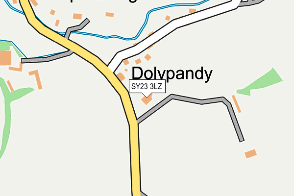 SY23 3LZ map - OS OpenMap – Local (Ordnance Survey)