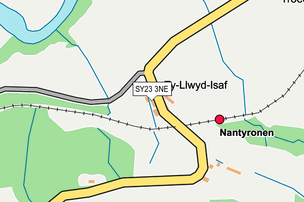 SY23 3NE map - OS OpenMap – Local (Ordnance Survey)