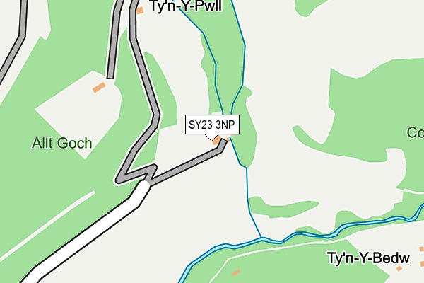 SY23 3NP map - OS OpenMap – Local (Ordnance Survey)