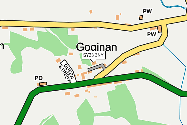 SY23 3NY map - OS OpenMap – Local (Ordnance Survey)