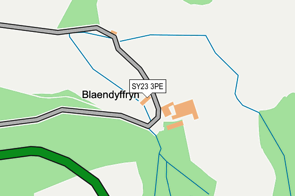 SY23 3PE map - OS OpenMap – Local (Ordnance Survey)