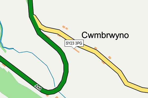 SY23 3PG map - OS OpenMap – Local (Ordnance Survey)