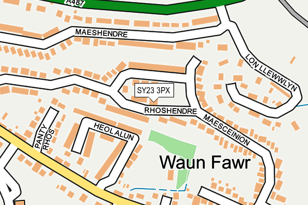 SY23 3PX map - OS OpenMap – Local (Ordnance Survey)