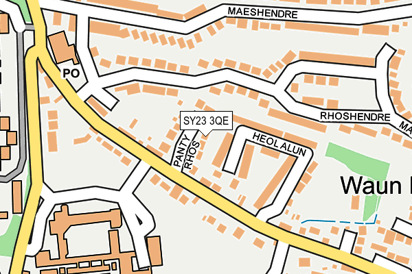 SY23 3QE map - OS OpenMap – Local (Ordnance Survey)