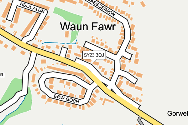 SY23 3QJ map - OS OpenMap – Local (Ordnance Survey)