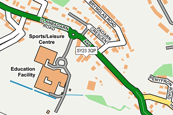 SY23 3QP map - OS OpenMap – Local (Ordnance Survey)