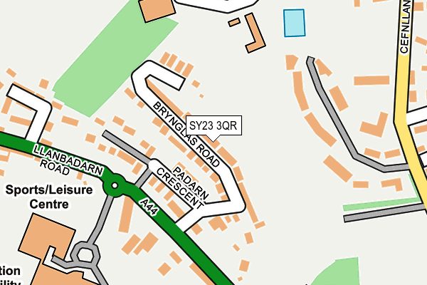 SY23 3QR map - OS OpenMap – Local (Ordnance Survey)